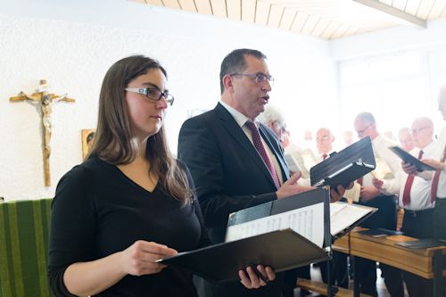 Die Solisten Anna Bös und Vinzenz Haab Foto